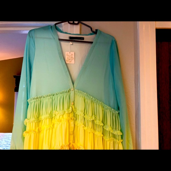 Rainbow Linjia Beach Dress - Picture 1 of 10
